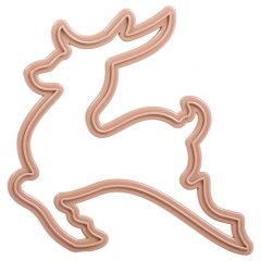 Вырубка пластиковая "Олень" в69; 5185611