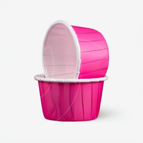 Капсула бумажная с подворотом Фуксия D38 H30 25 шт 850065, б-9