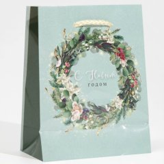 Пакет бумажный "Новый год" 11,5х14,5х5,5 см 6765833