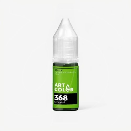 Краситель пищевой гелевый водорастворимый Art Color "Electric 368 Зелёный" 10 мл 368