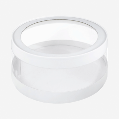 Коробка для торта тубус белая 26х12 см 70191