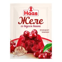 Смесь сухая для приготовления желе со вкусом вишни Haas 50 г 