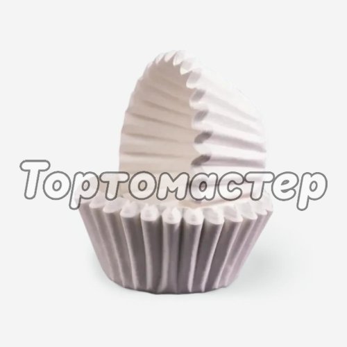 Капсула бумажная для конфет белая 45х25 мм 40 шт 