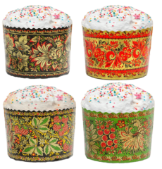 Форма для кулича "Хохлома" D70 H85 1 шт 