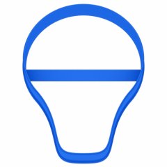 Вырубка пластиковая "Шарик" 