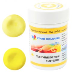 Краситель пищевой гелевый водорастворимый Food Colours Солнечный Желтый 35 г WSG-004