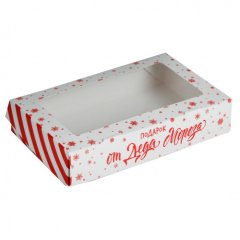 Коробка для сладостей "Подарок от Деда Мороза" 20х12х4 см 5097358