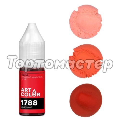 Краситель гелевый жидкий водорастворимый Art Color Electric 1788 Красный 10 мл