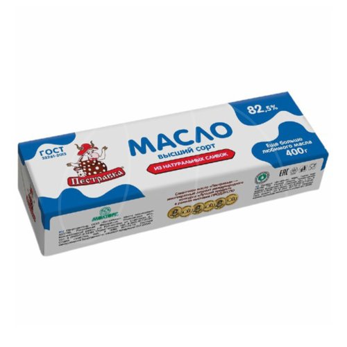 Масло сливочное Пестравка "Традиционное" 82,5% БЗМЖ 400 г без скидки