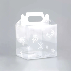 Коробка для сладостей прозрачная "Морозные веточки" 11х11х11 см 9591947